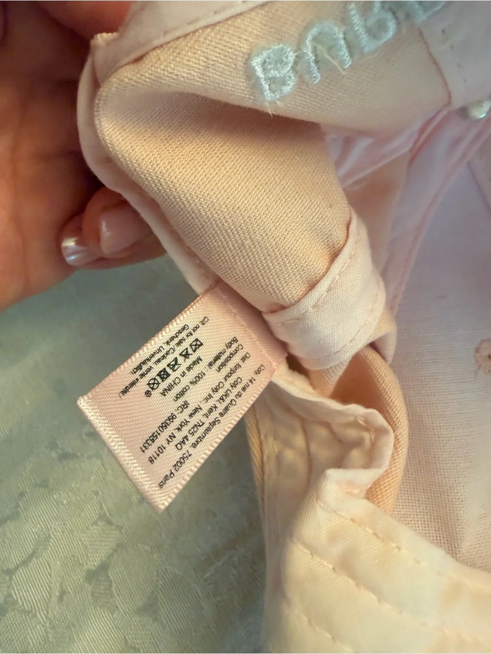 Burberry Pink Baseball Cap
